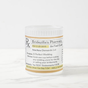 Bridezilla Prescription RX Coffee Mug