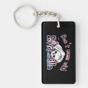 Bridezilla Skull Key Ring