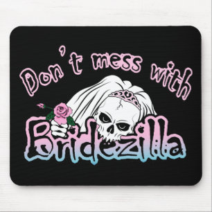 Bridezilla Skull Mouse Mat
