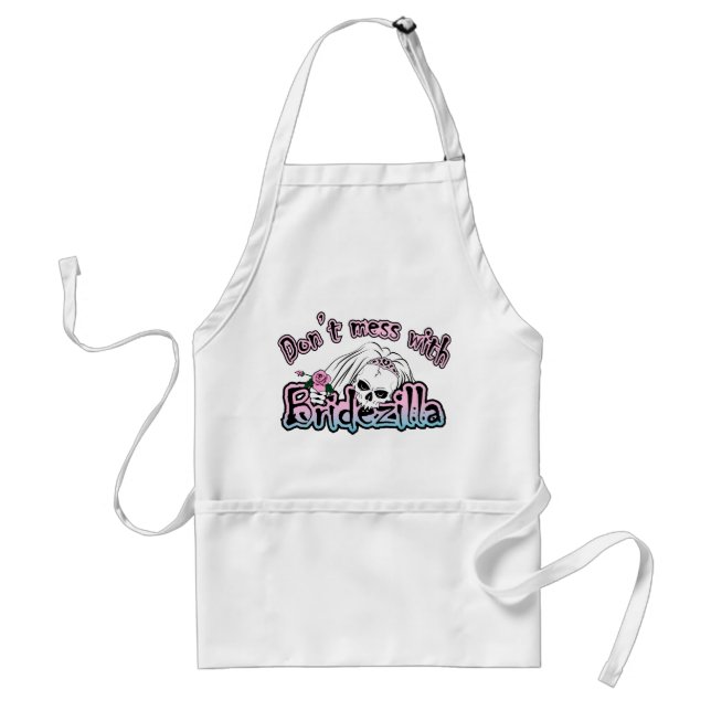 Bridezilla Skull Standard Apron (Front)