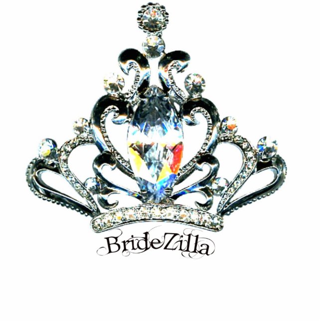 BrideZilla Tiara Sculpture Standing Photo Sculpture (Front)