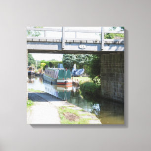 Bridge 14 on the Macclesfield Canal Postcard Poste Canvas Print