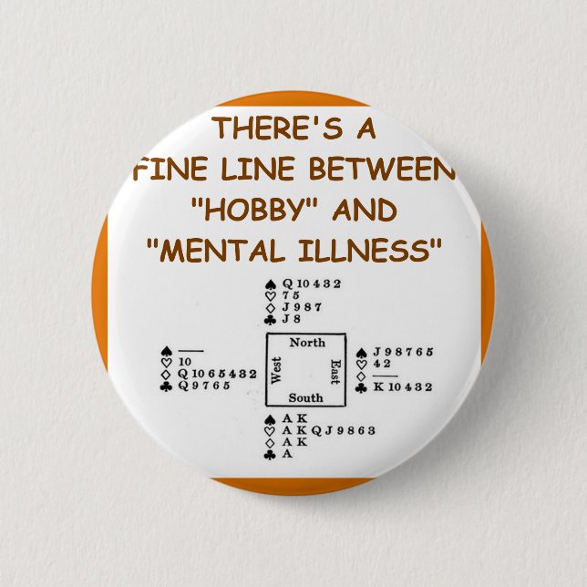 BRIDGE 6 CM ROUND BADGE (Front)