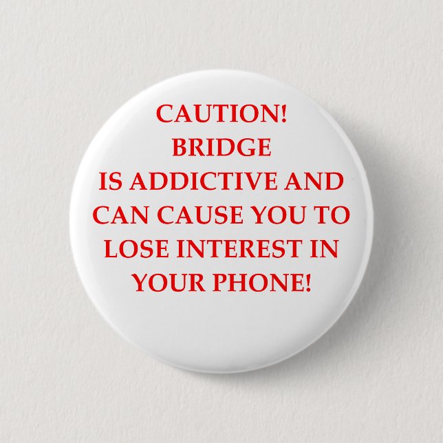 BRIDGE 6 CM ROUND BADGE (Front)