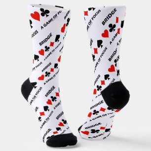 Bridge A Game Of Focus Duplicate Bridge Humour Socks
