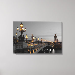 Bridge Alexander III, Paris Canvas Print