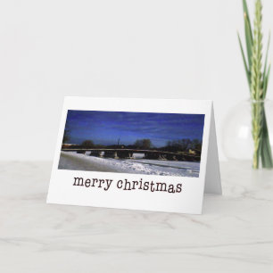 Bridge and Snow Holiday Card