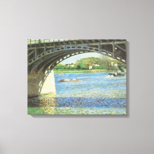 Bridge at Argenteuil by Gustave Caillebotte Canvas Print