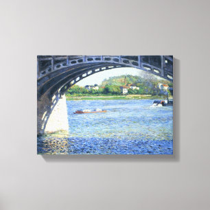 Bridge at Argenteuil (by Gustave Caillebotte) Canvas Print