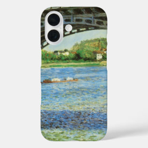 Bridge at Argenteuil by Gustave Caillebotte iPhone 16 Case
