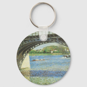 Bridge at Argenteuil by Gustave Caillebotte Key Ring