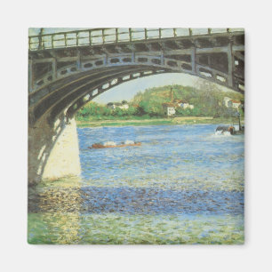 Bridge at Argenteuil by Gustave Caillebotte Magnet