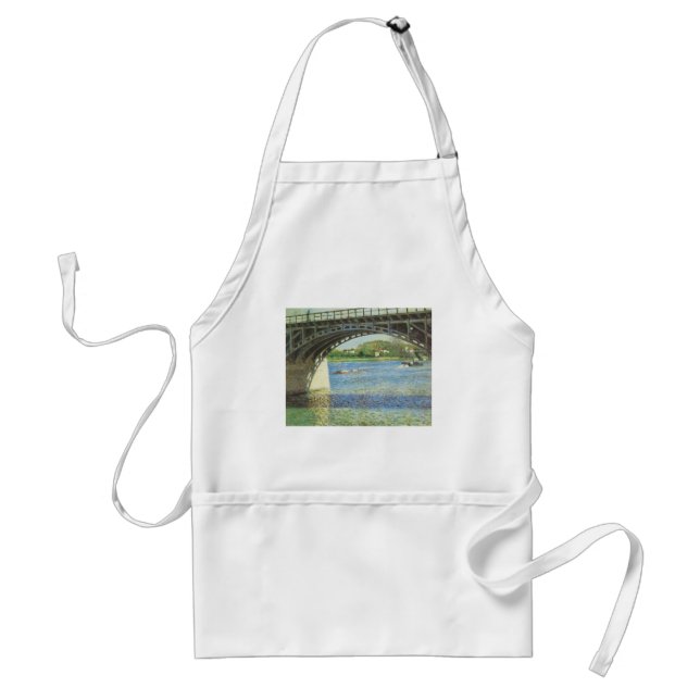 Bridge at Argenteuil by Gustave Caillebotte Standard Apron (Front)