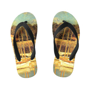 Bridge at Argenteuil Claude Monet     Kid's Flip Flops