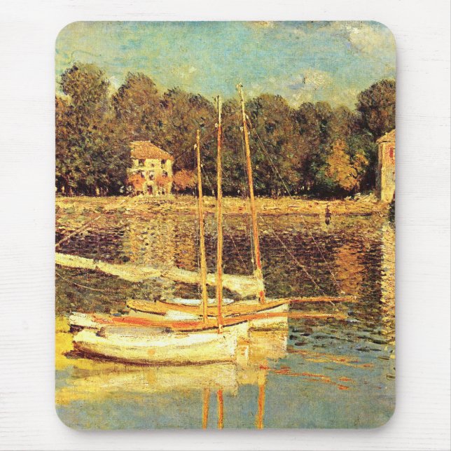 Bridge at Argenteuil Claude Monet     Mouse Mat (Front)