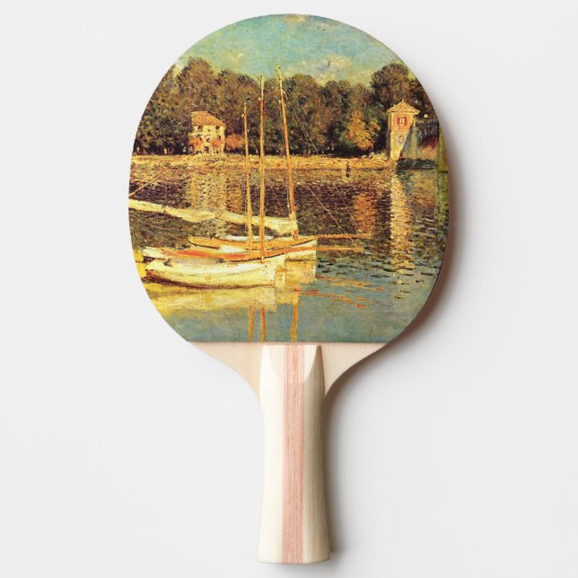 Bridge at Argenteuil Claude Monet    Ping Pong Paddle (Front)