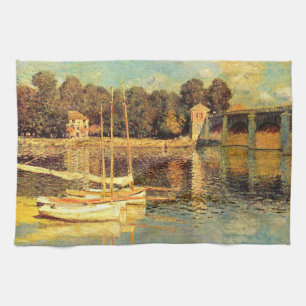 Bridge at Argenteuil Claude Monet    Tea Towel