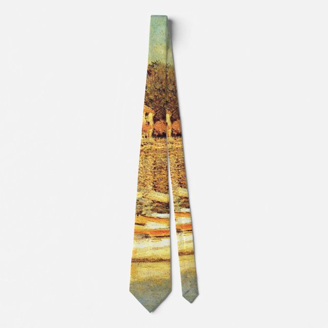 Bridge at Argenteuil Claude Monet      Tie (Front)