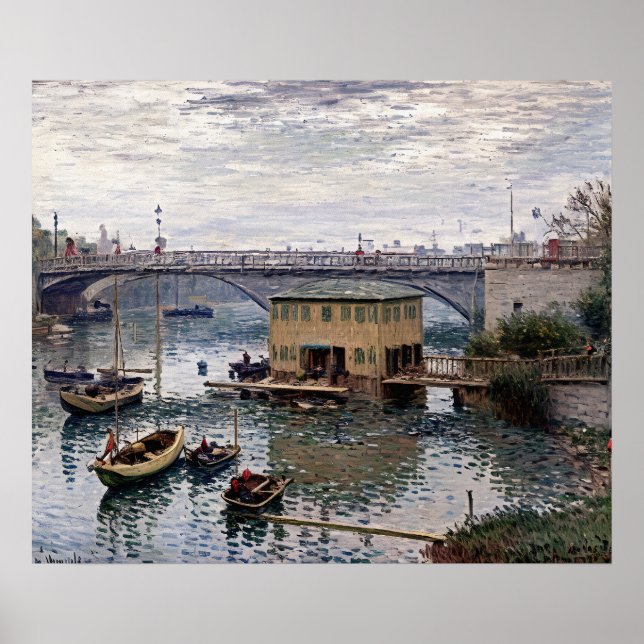 Bridge at Argenteuil on a Grey Day Poster (Front)