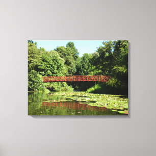 Bridge at Centennial Lake in Ellicott City Canvas Print