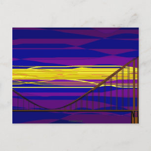 Bridge at dawn postcard