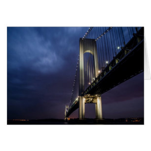 Bridge At Night Greeting Card