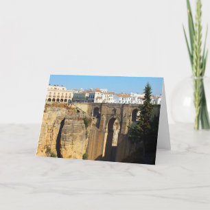 Bridge at Ronda in Spain Holiday Card