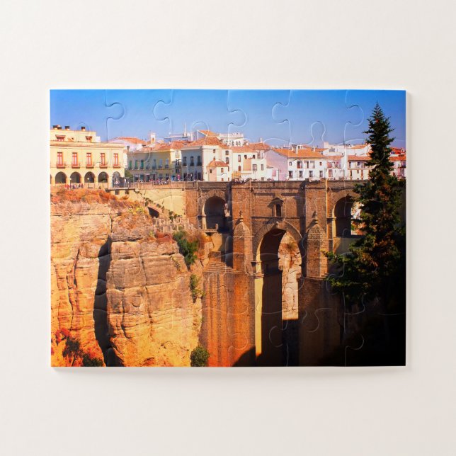 Bridge at Ronda in Spain Jigsaw Puzzle (Horizontal)