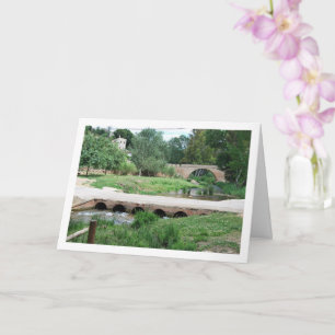 Bridge at Ruta del Agua, Chelva, Valencia, Spain Card