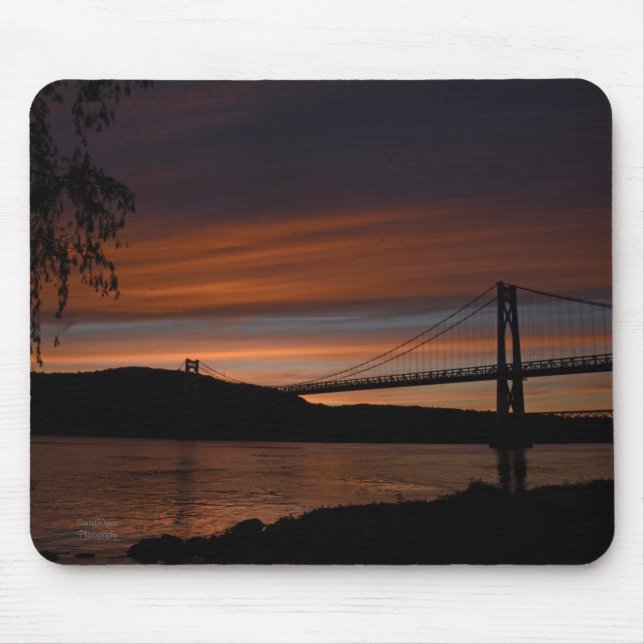 Bridge at Sunset 2   Mouse Mat (Front)