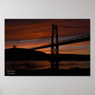 Bridge at Sunset Poster