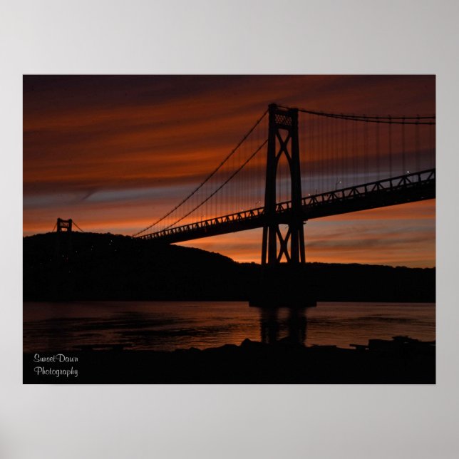 Bridge at Sunset Poster (Front)