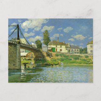 Bridge at Villeneuve la Garenne ~ Alfred Sisley Postcard