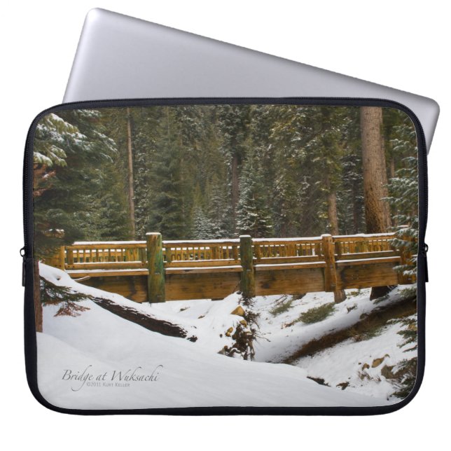 Bridge at Wuksachi Laptop Sleeve (Front)