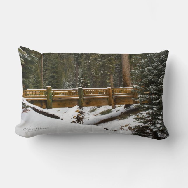 Bridge at Wuksachi Lumbar Cushion (Front)