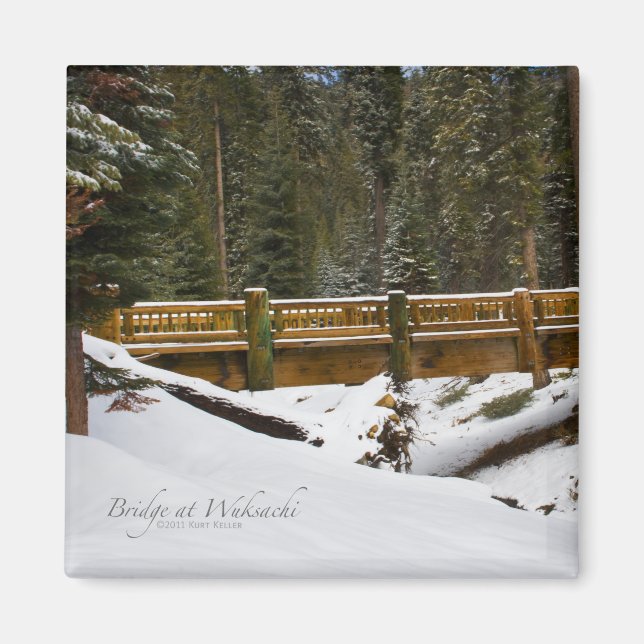 Bridge at Wuksachi Magnet (Front)