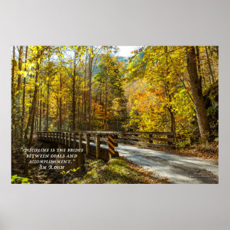 Bridge Between Goals and Accomplishments Poster