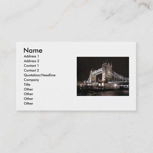 Bridge Business Card (Front)