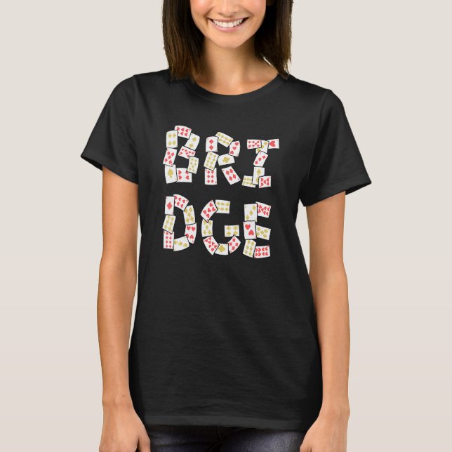 Bridge Card Game T-Shirt (Front)