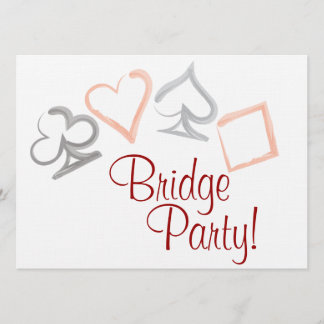 Bridge Card Party Invitation