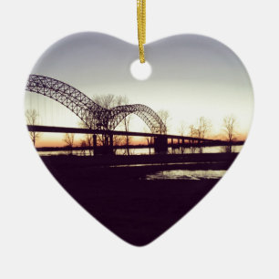 bridge ceramic tree decoration