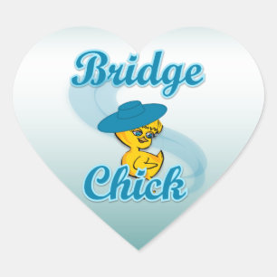 Bridge Chick #3 Heart Sticker