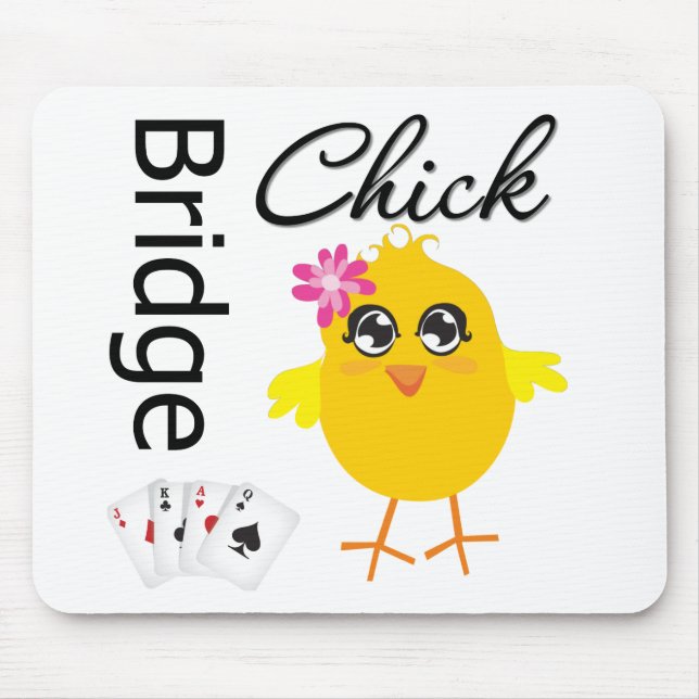 Bridge Chick Mouse Mat (Front)