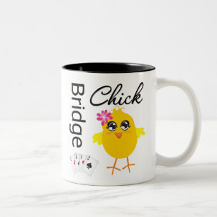 Bridge Chick Two-Tone Coffee Mug