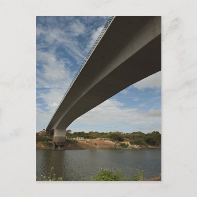 Bridge connecting Guyana to Brazil over Takutu Postcard (Front)