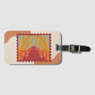 bridge design luggage tag