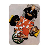 Bridge Game by Norman Rockwell