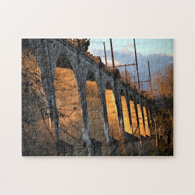 Bridge Illuminated by Sunlight Puzzle (Horizontal)