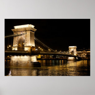 Bridge in Budapest Poster