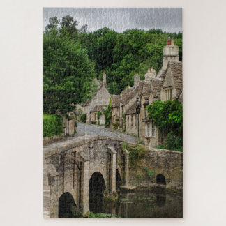 Bridge in Costwolds town Castle Combe Jigsaw Puzzle